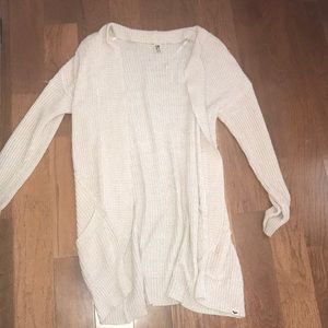 beige cardigan